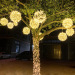 colorful led rattan ball light tree decoration round ball