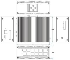 Wide Temperature Industrial Computers Anxin intelligent Din Rail Pcs