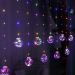 led wish ball curtain light with christmas tree snowman santa claus