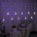 led wish ball curtain light with christmas tree snowman santa claus