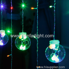 christmas decoration light led wish ball curtain light 3.5m