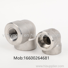 Stainless steel forged high-pressure pipe fittings socket welding ell90 degree ell