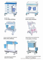 Hospital nurse hand trolley