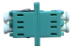 LC Adapter Duplex LC Aqua LC to SC Fiber Adaptor SC Type Without Flange LC Fiber Adaptor with Flange