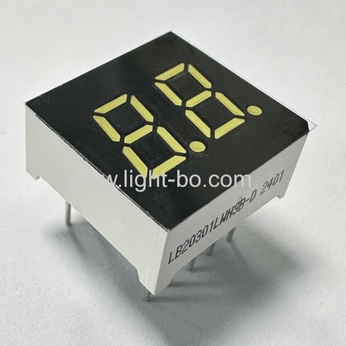Ultra white 0.3 2 digit 7 segment led display common cathode for home appliances
