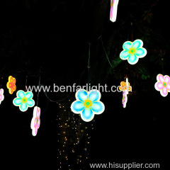 peach blossom modeling lamp tree decoration