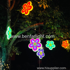 peach blossom modeling lamp tree decoration