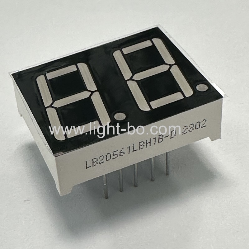 Ultrablaues 2-stelliges 14,2-mm-7-Segment-LED-Display mit gemeinsamer Kathode für Digitalanzeige