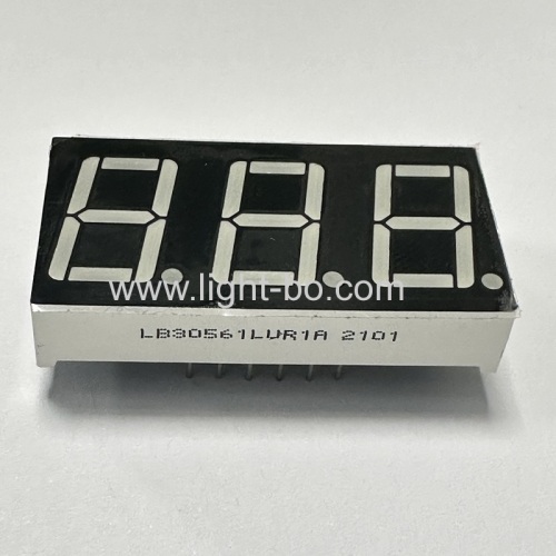 Ultra bright red 3 Digit 14.2mm 7 Segment LED Display common cathode for Instrument panel