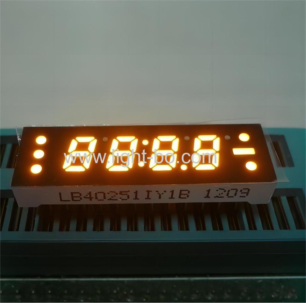 0,25 polegadas ânodo comum de 4 dígitos super brilhante vermelho 7 segmentos tamanho pequeno display de relógio led para temporizador digital