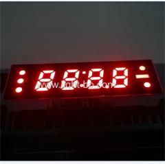 Super bright amber 0.25 inch 4 digit 7 segment led clock display common anode