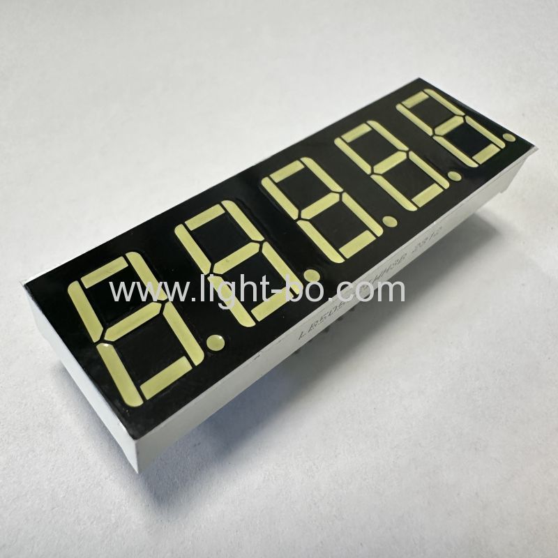 Ultra bright white 5 Digit 14.2mm 7 Segment LED Display Common Anode for Process Control