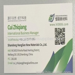 Coated cellophane film Dust-proof transparent coated cellulose film PVDC coating