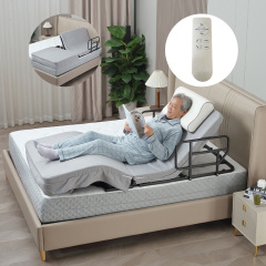 4 German Okin Motors Electric Adjustable Bed With Left and Right Turnover Function