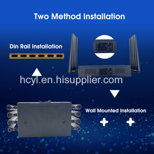 Huastlink Openwrt 4G 5G Dual SIM Card Router With 8 Gigabit LAN Port MTK7981 Wifi6 3000Mbps 9V-60V Power Gateway