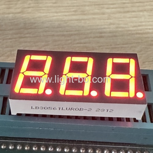 display a led rosso ultra brillante a 3 cifre da 14,2 mm catodo comune a 7 segmenti per pannello multimetro