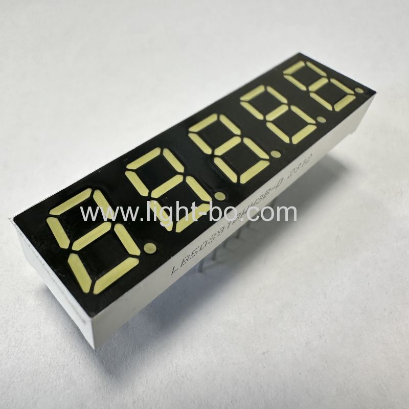 display LED a 5 cifre bianco ultra luminoso da 0,39 pollici, anodo comune a 7 segmenti per il controllo del processo
