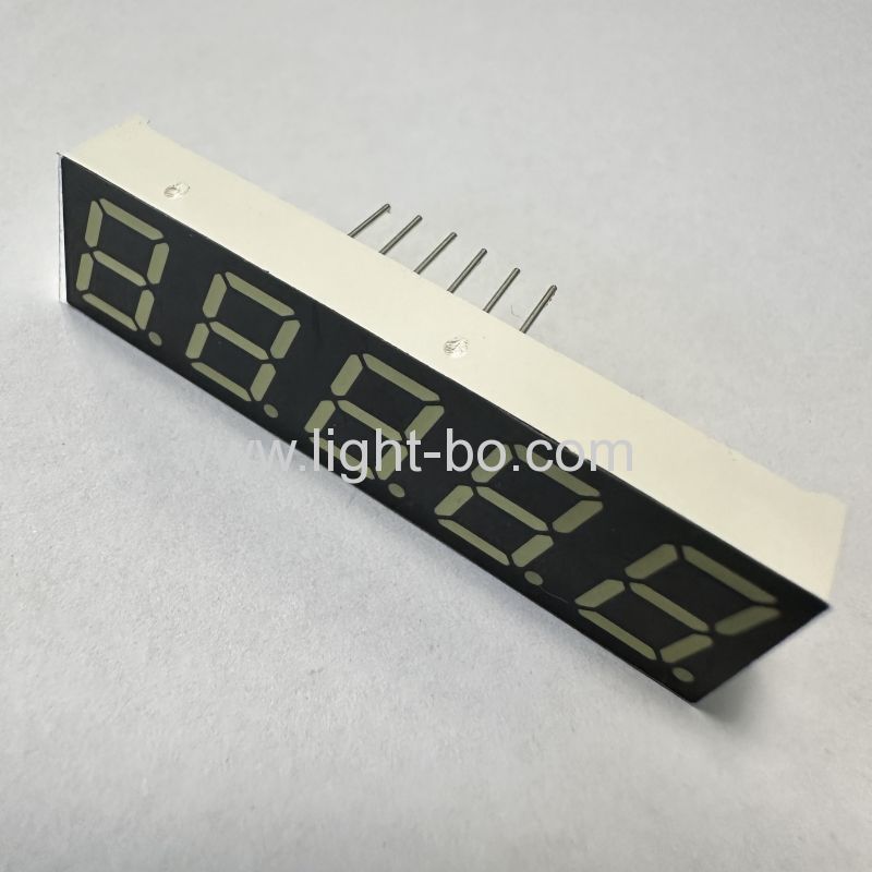 display led de 5 dígitos branco ultra brilhante de 0,39 polegadas e ânodo comum de 7 segmentos para controle de processo