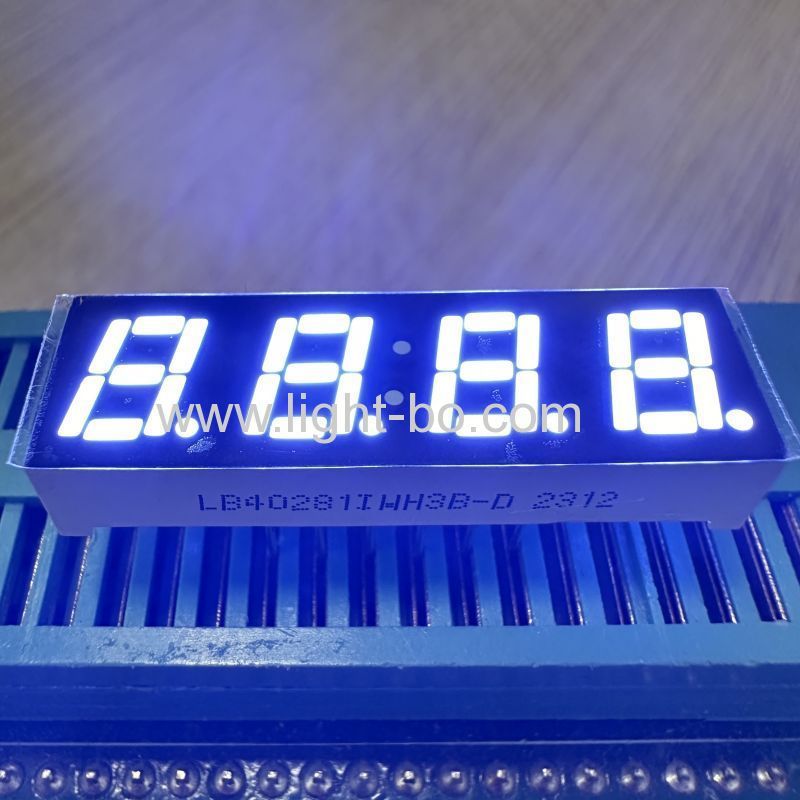 ultra brilhante branco 7mm 4 dígitos led display7 segmento ânodo comum para controlador de temperatura