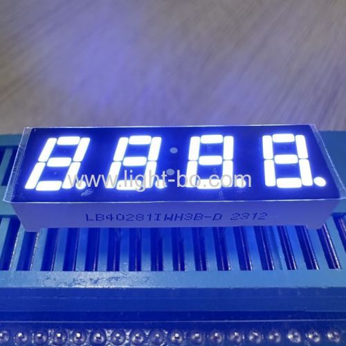 Ultrahelle weiße 7 mm 4-stellige LED-Anzeige, 7 Segmente, gemeinsame Anode für Temperaturregler