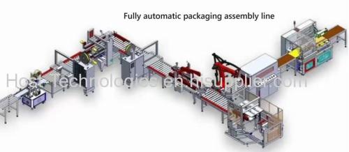 Fully automatic packaging assembly line