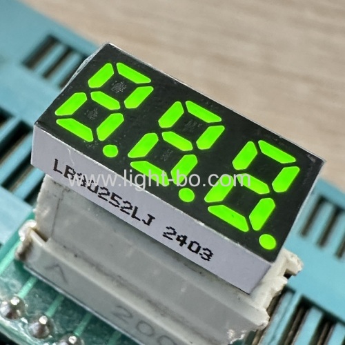 6,2 mm (0,25 polegadas) display LED de 3 dígitos cátodo comum de 7 segmentos para indicador de temperatura