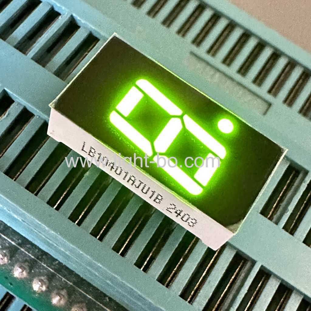 Display a LED a cifra singola da 0,4 pollici verde brillante eccellente Anodo comune a 7 segmenti per indicatore digitale