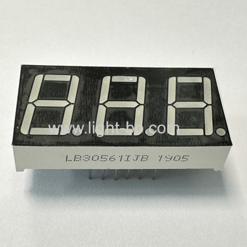 Super Bright Green 0.56 3-digit 7-segment LED Display common anode for instrument panel / digital indicator