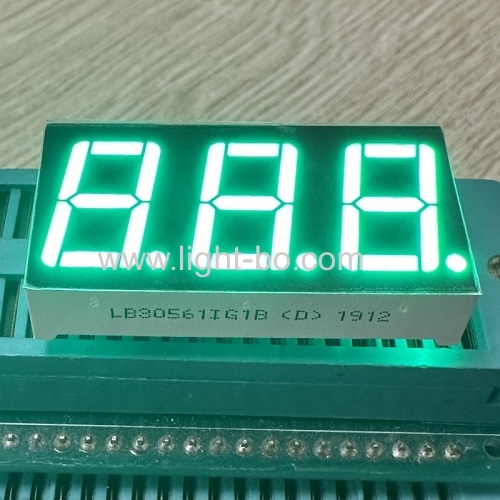 3-stellige 14,2-mm-LED-Anzeige mit 7 Segmenten, reines Grün, gemeinsame Anode für die Instrumententafel
