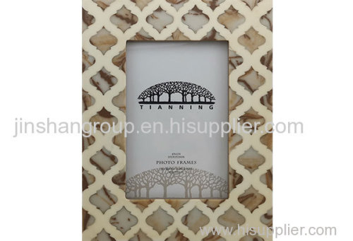 Damask Painting Bone Photo Frame