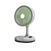 Desktop Portable Rechargeable Fold Fan Table Fan LED Light Outdoor Travel Fan