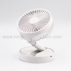 5 Inches Rechargeable Flexible Folding USB White Mini Size Fan