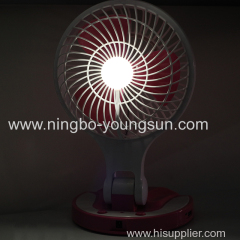 8 Inch Rechargeable Mini Portable Desk LED Fan