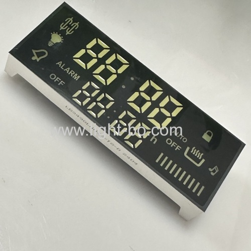 Ultra bright white dual line 4 Digit LED Display 7 Segment Common cathode for gas cooker/over timer