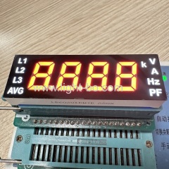 Customized Ultra White/Red 4 Digit 7 Segment LED Display module common anode for electrical meter panel