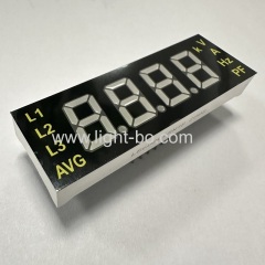 Customized Ultra White/Red 4 Digit 7 Segment LED Display module common anode for electrical meter panel