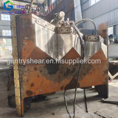 Hydraulic gantry type metal shear for scrap ship steel plate cutting machine