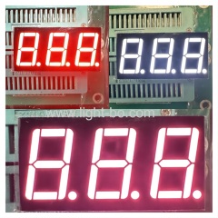Трехцветный красный/белый/оранжевый 3-значный 0,56-дюймовый светодиодный дисплей 7-сегментный общий катод для индикатора температуры