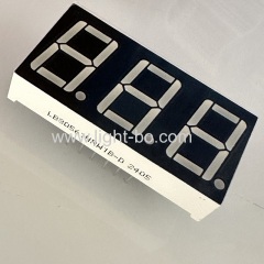 Tri-color Red/White/Orange 3 Digit 0.56inch LED Display 7 Segment Common cathode for Temperature Indicator