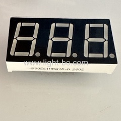 Tri-color Red/White/Orange 3 Digit 0.56inch LED Display 7 Segment Common cathode for Temperature Indicator