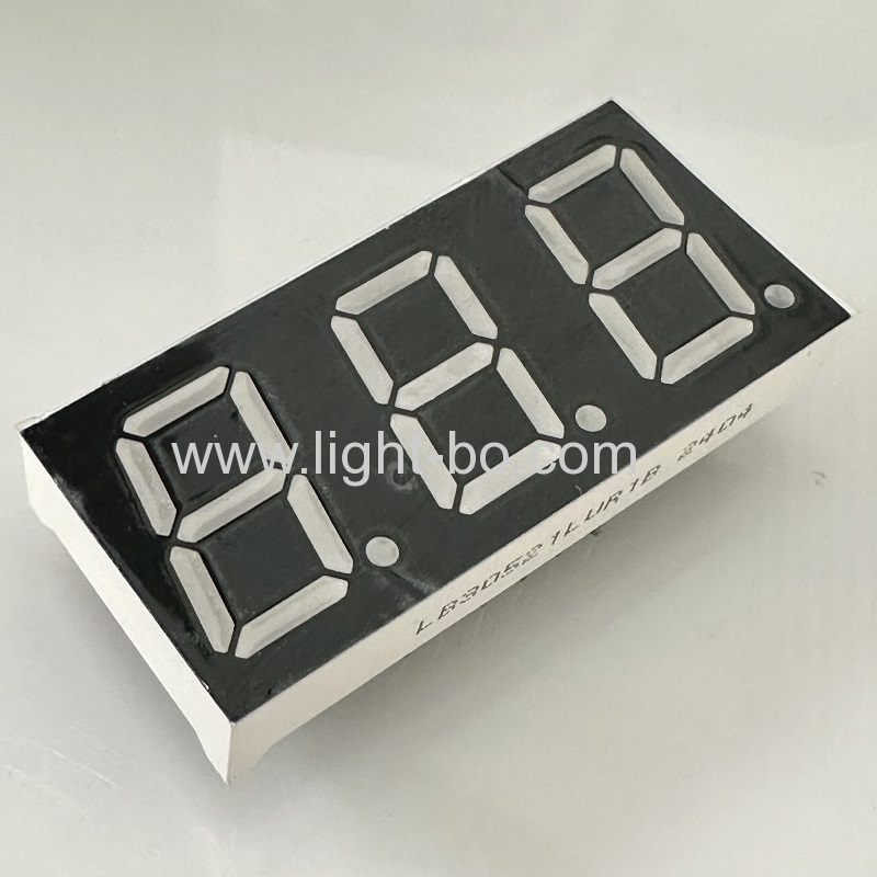 ultra brilhante vermelho triplo dígito 0.52 polegadas 7 segmentos display led cátodo comum para indicador de temperatura