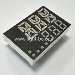 Custom super red / super green two line triple digit 7 segment led display for temperature controller