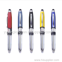Ballpoint Pen Foldable LED Light Mobile Phone Rack Touch Ballpoint Pen