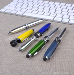 Ballpoint Pen Foldable LED Light Mobile Phone Rack Touch Ballpoint Pen