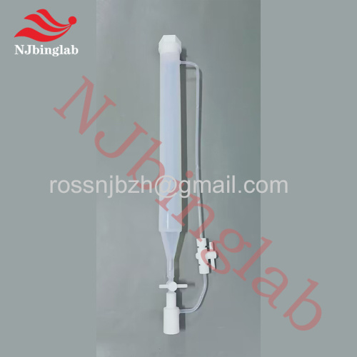 PFA constant pressure separatory funnel without heavy metal precipitation cylindrical shape