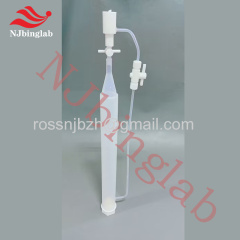 PFA constant pressure separatory funnel without heavy metal precipitation cylindrical shape