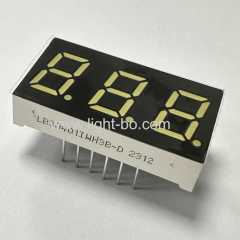 Ultra bright white 3 Digit 10.16mm 7 Segment LED Display common anode for Temperature Indicator