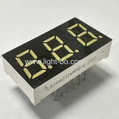 Ultra bright white 3 Digit 10.16mm 7 Segment LED Display common anode for Temperature Indicator