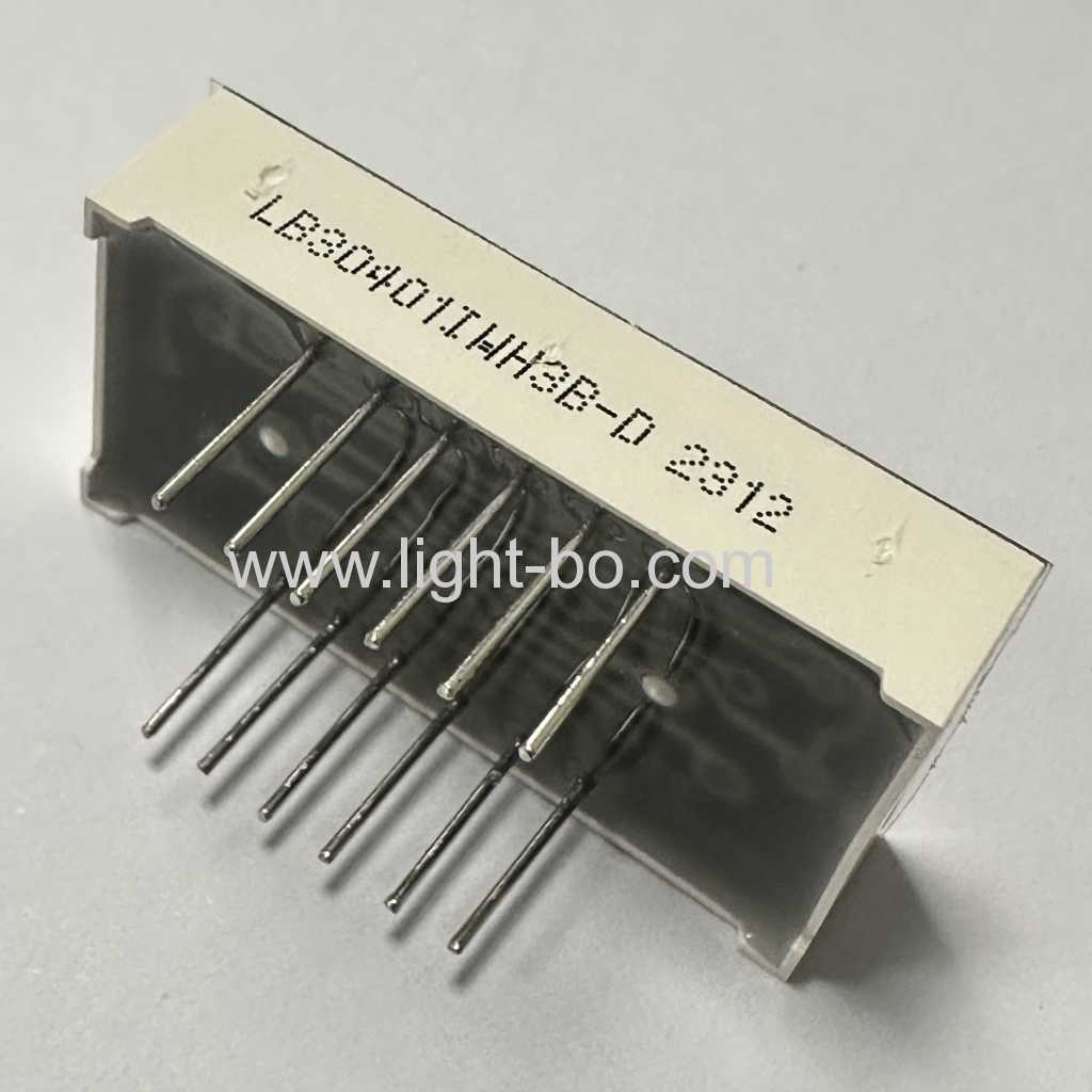 ultrahelle weiße 3-stellige 10,16-mm-7-Segment-LED-Anzeige, gemeinsame Anode für Temperaturanzeige