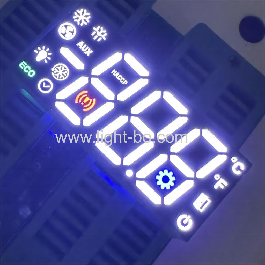 çok renkli 3 haneli 17mm 7 segment led ekran ortak katot buzdolabı kontrolörü için